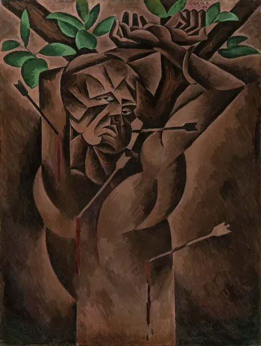 Framed Print : Saint Sebastian, 1912. Creator: Kubista; Bohumil (1884-1918) Framed Print : Saint Sebastian, 1912. Creator: Kubista; Bohumil (1884-1918)
