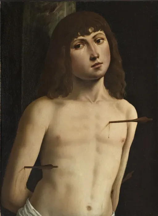 Framed Print : Saint Sebastian. Artist: Costa, Lorenzo (1460-1535) Framed Print : Saint Sebastian. Artist: Costa, Lorenzo (1460-1535)