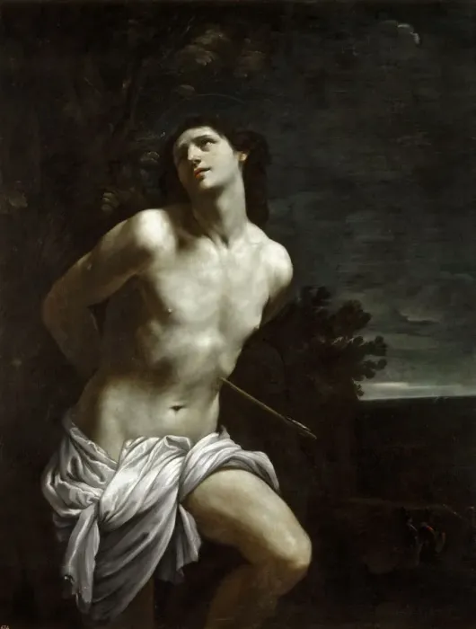 Framed Print : Saint Sebastian, c. 1618. Creator: Reni, Guido (1575-1642) Framed Print : Saint Sebastian, c. 1618. Creator: Reni, Guido (1575-1642)