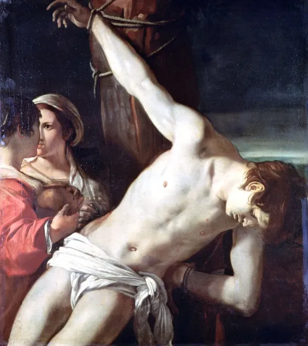 Framed Print : Saint Sebastian, c1611-1666. Artist: Guercino Framed Print : Saint Sebastian, c1611-1666. Artist: Guercino