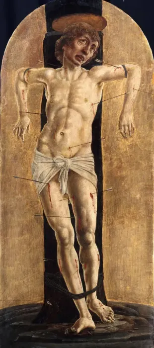 Framed Print : Saint Sebastian, ca 1484. Artist: Tura, Cosimo (before 1431-1495) Framed Print : Saint Sebastian, ca 1484. Artist: Tura, Cosimo (before 1431-1495)