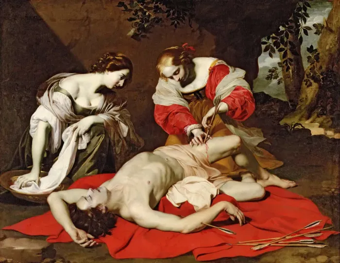 Framed Print : Saint Sebastian Tended by the Holy Women, 1926-1930 Framed Print : Saint Sebastian Tended by the Holy Women, 1926-1930