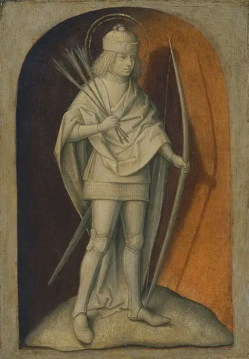 Framed Print : Saint Sebastian (verso), 1480. Creator: Master of the Magdalen Legend