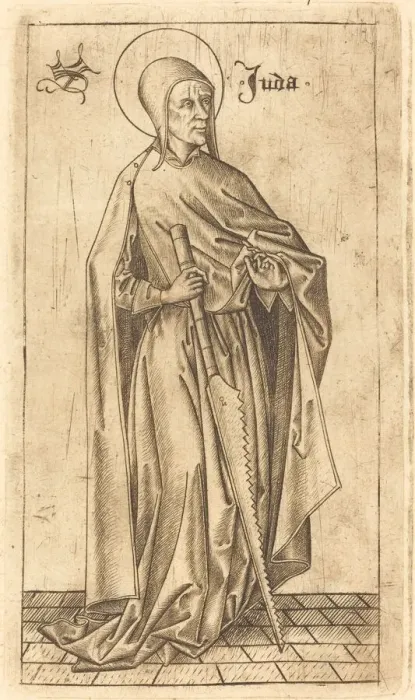 Framed Print : Saint Simon Zelotes (?) or Saint Judas Thaddeus (?), c. 1470 / 1480 Framed Print : Saint Simon Zelotes (?) or Saint Judas Thaddeus (?), c. 1470 / 1480