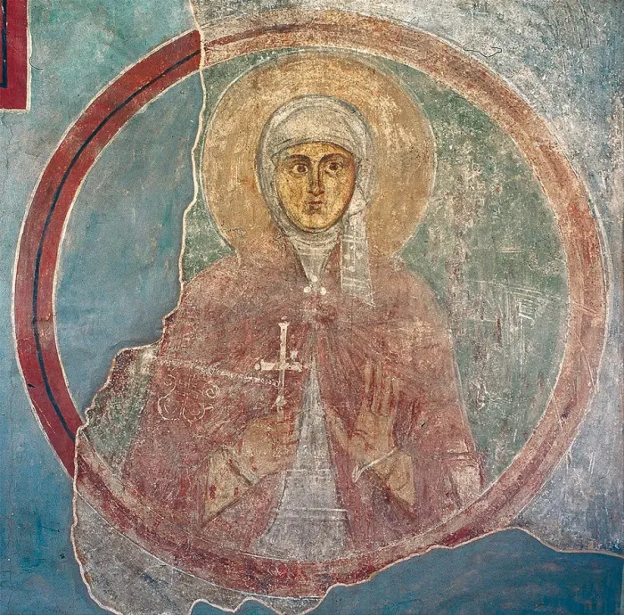 Framed Print : Saint Sophia. Artist: Ancient Russian frescos Framed Print : Saint Sophia. Artist: Ancient Russian frescos