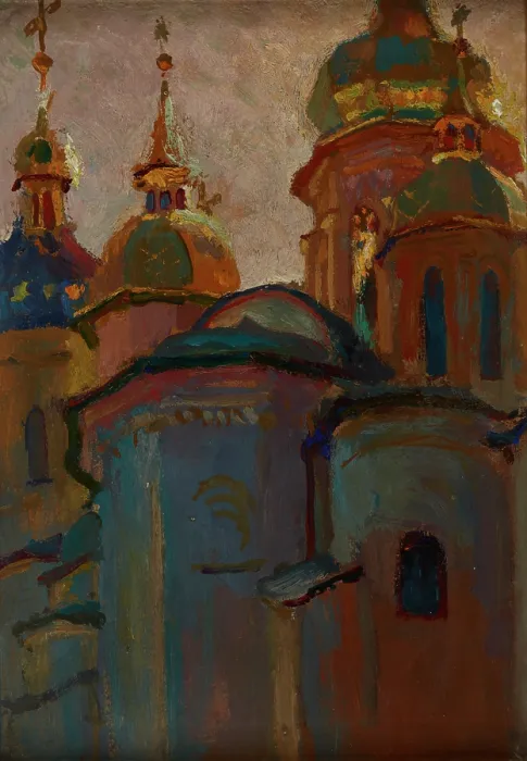 Framed Print : Saint Sophia's Orthodox Cathedral in Kyiv, 1903. Creator: Jan Stanislawski Framed Print : Saint Sophia's Orthodox Cathedral in Kyiv, 1903. Creator: Jan Stanislawski
