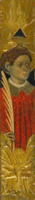 Framed Print : Saint Stephen, c. 1450. Artist: Martorell, Bernat, the Elder (1390-1452) Framed Print : Saint Stephen, c. 1450. Artist: Martorell, Bernat, the Elder (1390-1452)