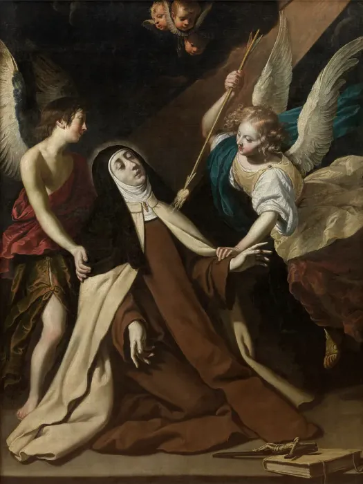 Framed Print : Saint Teresa of Ávila in Ecstasy. Creator: Seghers, Gerard (1591-1651) Framed Print : Saint Teresa of Ávila in Ecstasy. Creator: Seghers, Gerard (1591-1651)