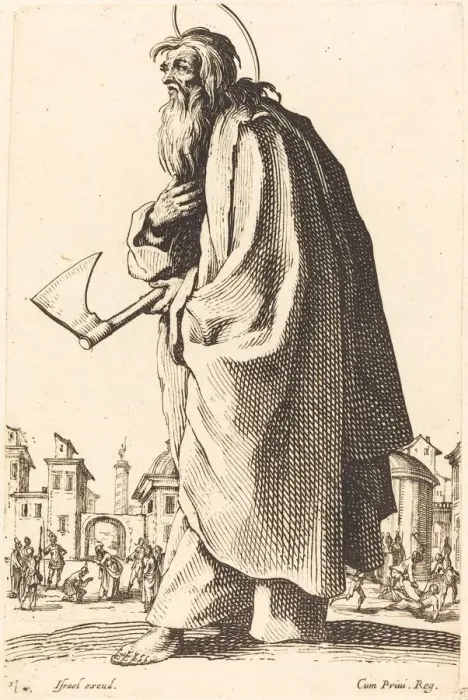 Framed Print : Saint Thaddeus, published 1631. Creator: Jacques Callot Framed Print : Saint Thaddeus, published 1631. Creator: Jacques Callot