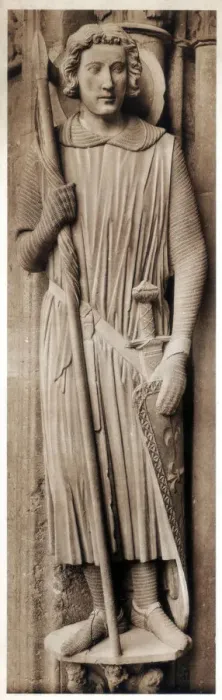 Framed Print : Saint Theodore, Cathedral of Chartres, France, 13th century Framed Print : Saint Theodore, Cathedral of Chartres, France, 13th century