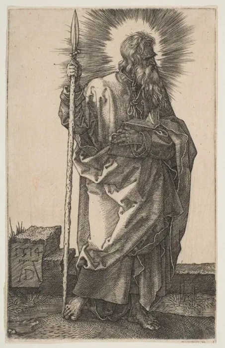 Framed Print : Saint Thomas, 1514. Creator: Albrecht Durer Framed Print : Saint Thomas, 1514. Creator: Albrecht Durer