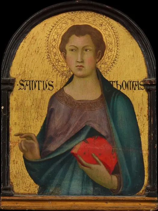 Framed Print : Saint Thomas, ca. 1317-19. Creator: Workshop of Simone Martini Framed Print : Saint Thomas, ca. 1317-19. Creator: Workshop of Simone Martini