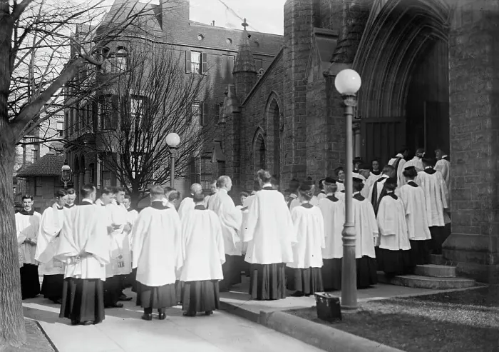 Framed Print : Saint Thomas P.E. Church - Consecration Services, Dec 1912. Creator: Harris & Ewing. Saint Thomas P.E. Church - Consecration Services, Dec 1912. Creator: Harris & Ewing Framed Print : Saint Thomas P.E. Church - Consecration Services, Dec 1912. Creator: Harris & Ewing. Saint Thomas P.E. Church - Consecration Services, Dec 1912. Creator: Harris & Ewing
