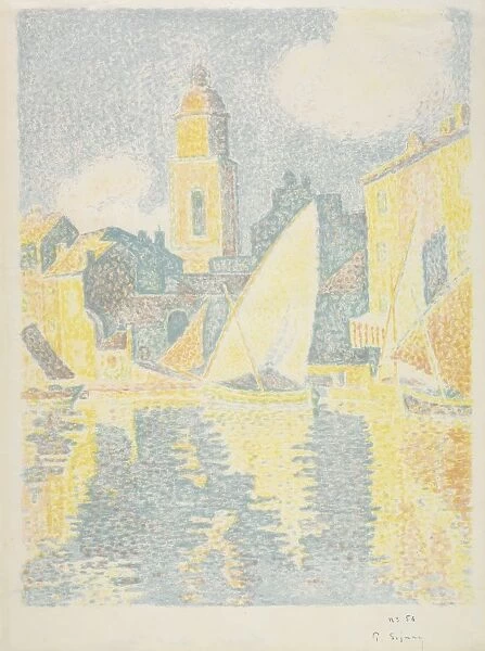 Saint-Tropez: The Port, 1897-1898. Creator: Paul Signac (French, 1863-1935)