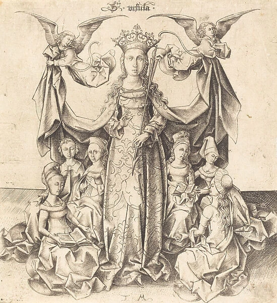 Saint Ursula and Her Maidens, c. 1475 / 1480. Creator: Israhel van Meckenem