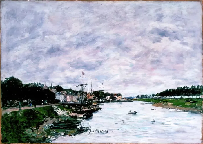Framed Print : Saint-Valery-sur-Somme, 1890. Creator: Eugene Louis Boudin Framed Print : Saint-Valery-sur-Somme, 1890. Creator: Eugene Louis Boudin