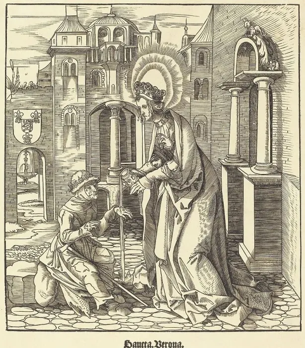 Framed Print : Saint Verona, 1516 / 1518. Creator: Leonhard Beck Framed Print : Saint Verona, 1516 / 1518. Creator: Leonhard Beck