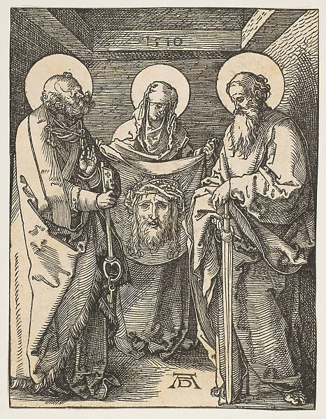 Saint Veronica between Saints Peter and Paul, from The Small Passion, 1510