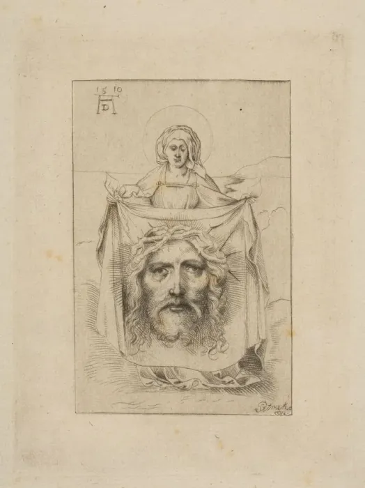 Framed Print : Saint Veronica with the Sudarium, 16th century. Creator: Unknown Framed Print : Saint Veronica with the Sudarium, 16th century. Creator: Unknown