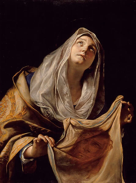 Saint Veronica with the Veil (image 2 of 2), between c1655 and c1660. Creator: Mattia Preti