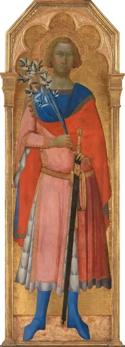 Framed Print : Saint Victor of Siena, c.1350. Creator: Master of the Madonna of the Palazzo Venezia (active 1340-1360) Framed Print : Saint Victor of Siena, c.1350. Creator: Master of the Madonna of the Palazzo Venezia (active 1340-1360)