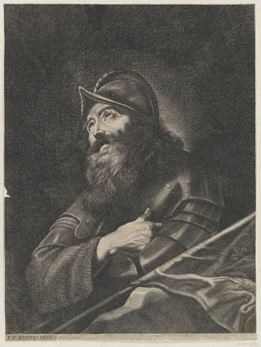 Framed Print : Saint William of Aquitaine (?), 18th century (?). Creator: Anon Framed Print : Saint William of Aquitaine (?), 18th century (?). Creator: Anon