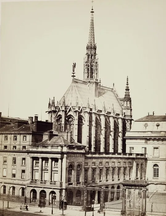 Framed Print : Sainte-Chapelle, Paris, between 1860 and 1870. Creator: Edouard Baldus Framed Print : Sainte-Chapelle, Paris, between 1860 and 1870. Creator: Edouard Baldus