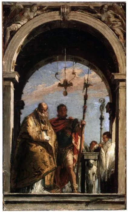 Framed Print : Two Saints, 1740-1745. Artist: Giovanni Battista Tiepolo Framed Print : Two Saints, 1740-1745. Artist: Giovanni Battista Tiepolo