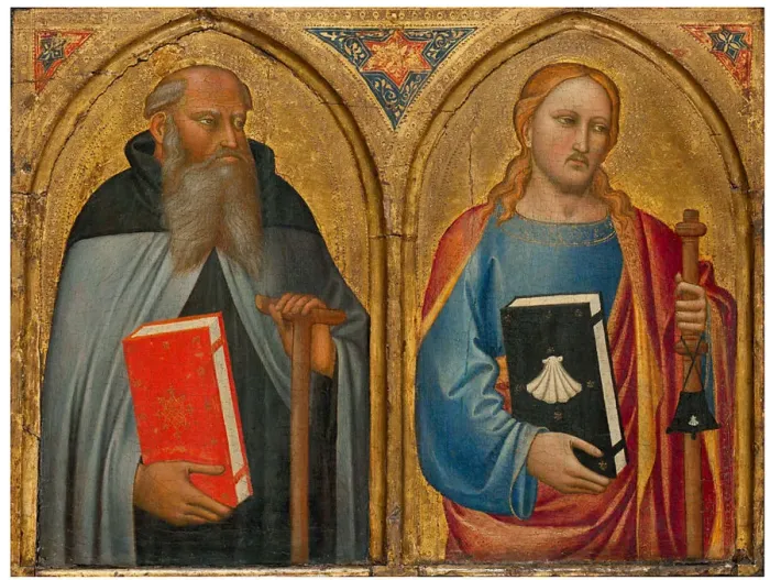 Framed Print : The Saints Anthony and James the Great Framed Print : The Saints Anthony and James the Great