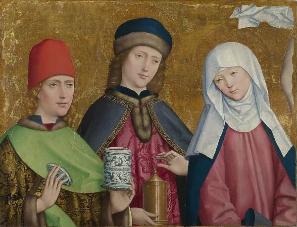 Saints Cosmas and Damian and the Virgin (The Liesborn Altarpiece), ca. 1470-1480. Artist: Master of Liesborn (15th century)