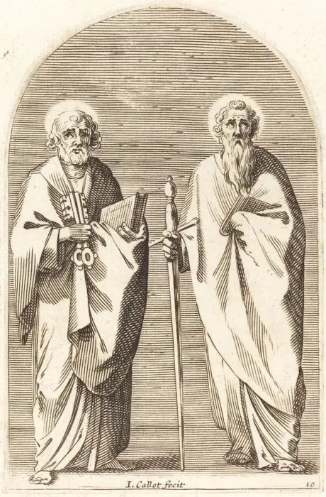 Framed Print : Saints Peter and Paul, 1608 / 1611. Creator: Jacques Callot Framed Print : Saints Peter and Paul, 1608 / 1611. Creator: Jacques Callot