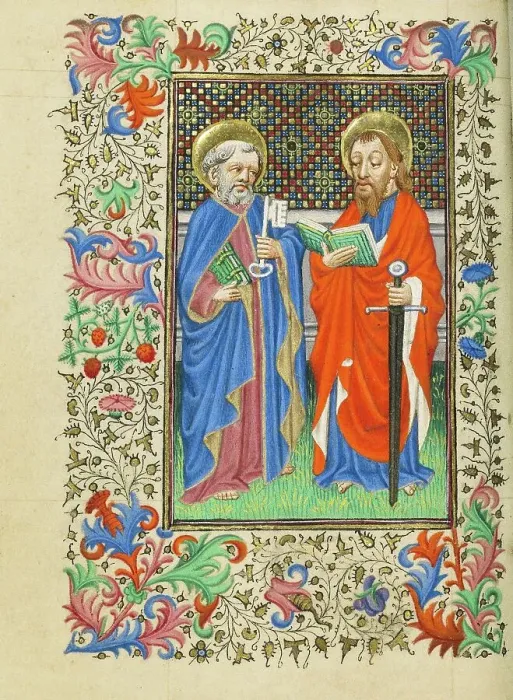 Framed Print : Saints Peter and Paul; Book of Hours, about 1430-1440. Creator: Fastolf Master Framed Print : Saints Peter and Paul; Book of Hours, about 1430-1440. Creator: Fastolf Master