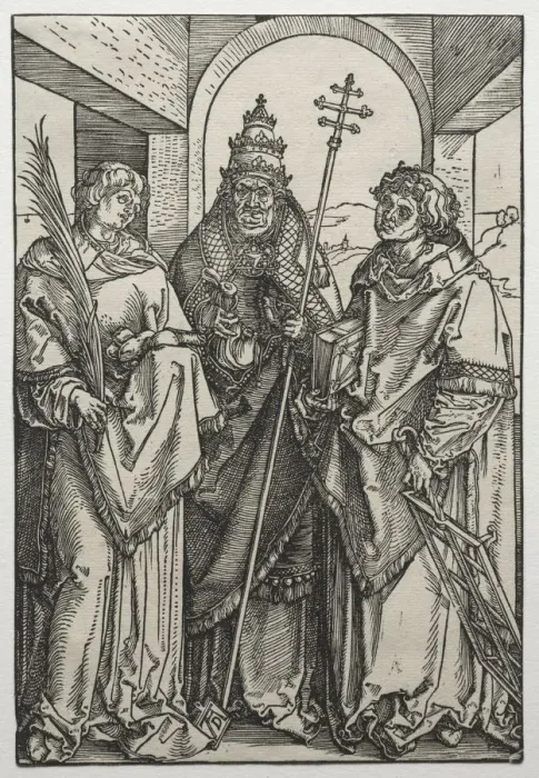 Framed Print : Saints Stephen, Sixtus and Laurence. Creator: Albrecht Dürer (German, 1471-1528) Framed Print : Saints Stephen, Sixtus and Laurence. Creator: Albrecht Dürer (German, 1471-1528)