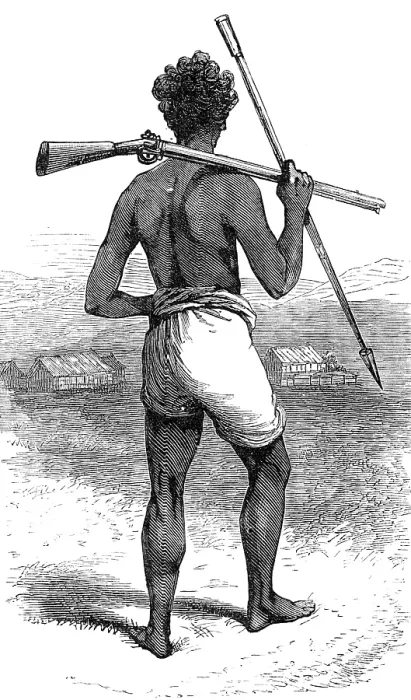 Framed Print : Sakalave policeman, Madagascar, 1881. Creator: Unknown Framed Print : Sakalave policeman, Madagascar, 1881. Creator: Unknown