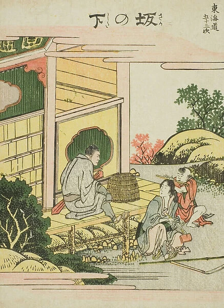 Sakanoshita, from the series 'Fifty-three Stations of the Tokaido (Tokaido gojusan)