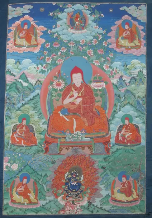 Framed Print : Sakya Pandita, 18th century. Creator: Unknown Framed Print : Sakya Pandita, 18th century. Creator: Unknown