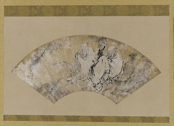 Sakyamuni, Confucius and Lao-tzu under a pine, Muromachi period, 1392-1568