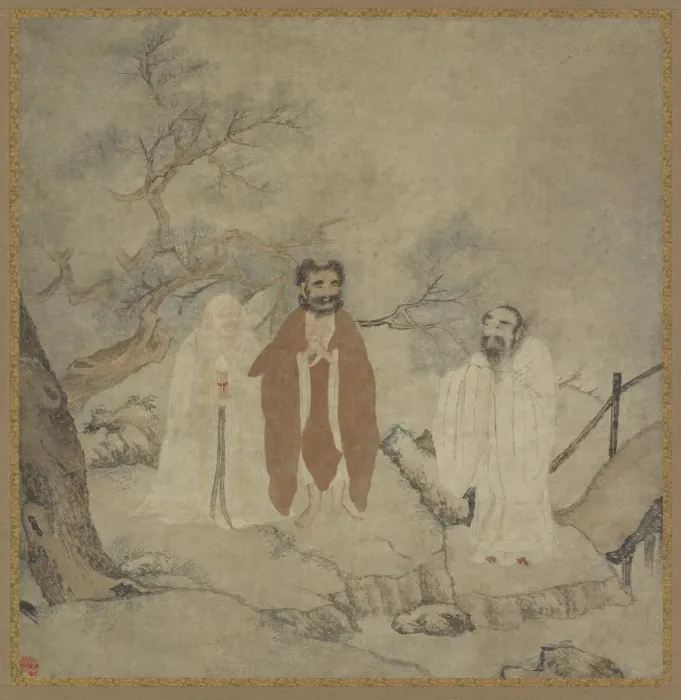 Framed Print : Sakyamuni, Lao Tzu, and Confucius, Ming dynasty, 1368-1644. Creator: Unknown Framed Print : Sakyamuni, Lao Tzu, and Confucius, Ming dynasty, 1368-1644. Creator: Unknown