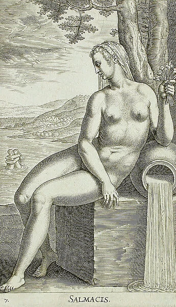 Salamacis, 1587. Creator: Philip Galle