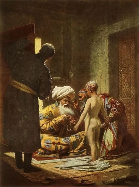 The Sale of a Young Serf, 1872, (1965). Creator: Vasily Vereshchagin