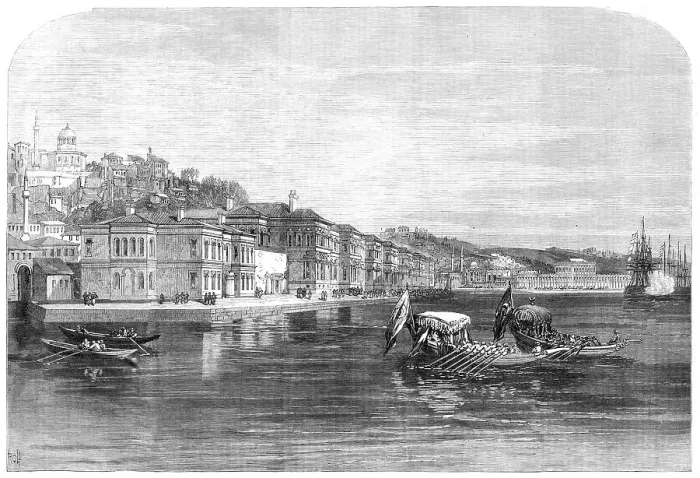 Framed Print : The Salih Bazaar Palace, Constantinople, lately occupied by the Prince and Princess of Wales, 1869. Creator: Unknown Framed Print : The Salih Bazaar Palace, Constantinople, lately occupied by the Prince and Princess of Wales, 1869. Creator: Unknown