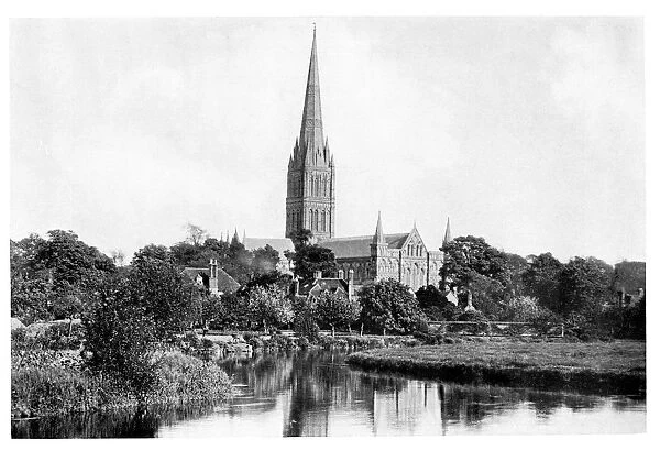 Salisbury Cathedral, 1901. Artist: London Stereotype Works