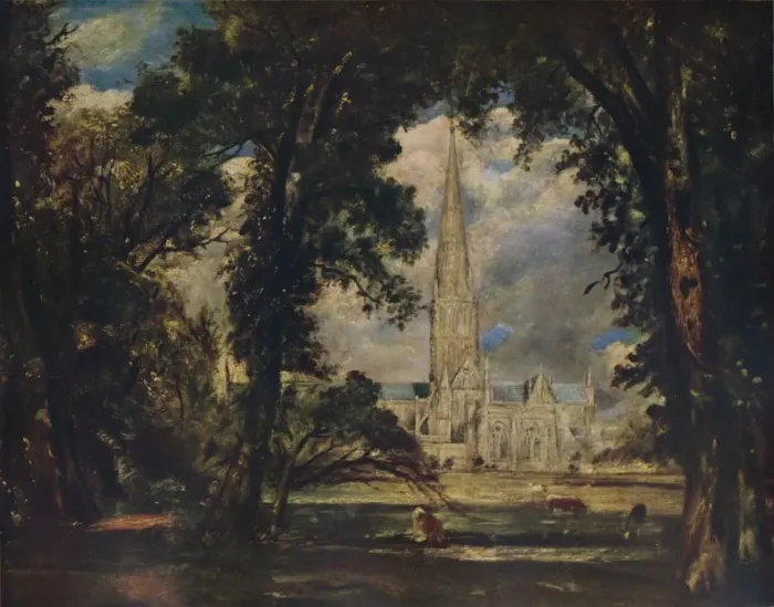 Framed Print : Salisbury Cathedral, c1823. Artist: John Constable Framed Print : Salisbury Cathedral, c1823. Artist: John Constable