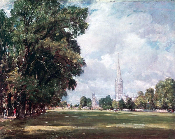 Salisbury Cathedral from Lower Marsh Close, 1820. Artist: John Constable