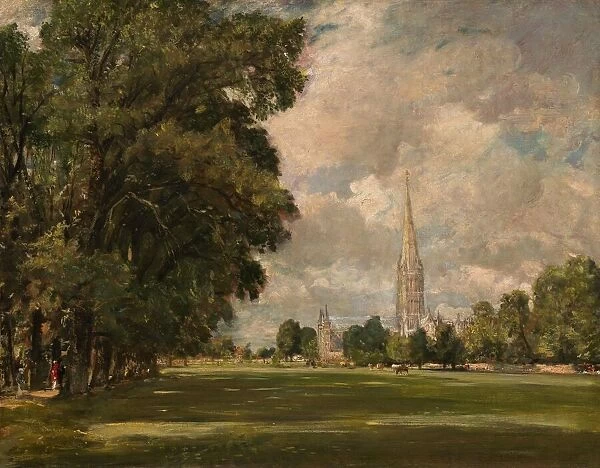 Salisbury Cathedral from Lower Marsh Close, 1820. Creator: John Constable