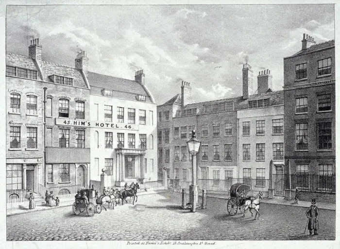 Framed Print : Salisbury Square, London, c1830 Framed Print : Salisbury Square, London, c1830