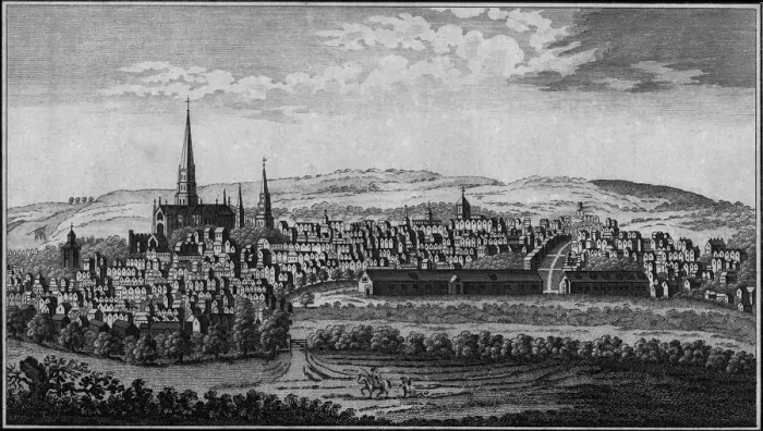 Framed Print : Salisbury, Wiltshire, mid-late 18th century Framed Print : Salisbury, Wiltshire, mid-late 18th century