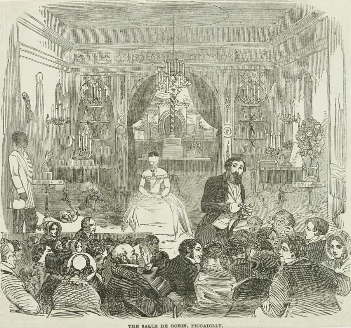 Framed Print : The Salle de Robin, Piccadilly, 1861. Creator: Unknown Framed Print : The Salle de Robin, Piccadilly, 1861. Creator: Unknown