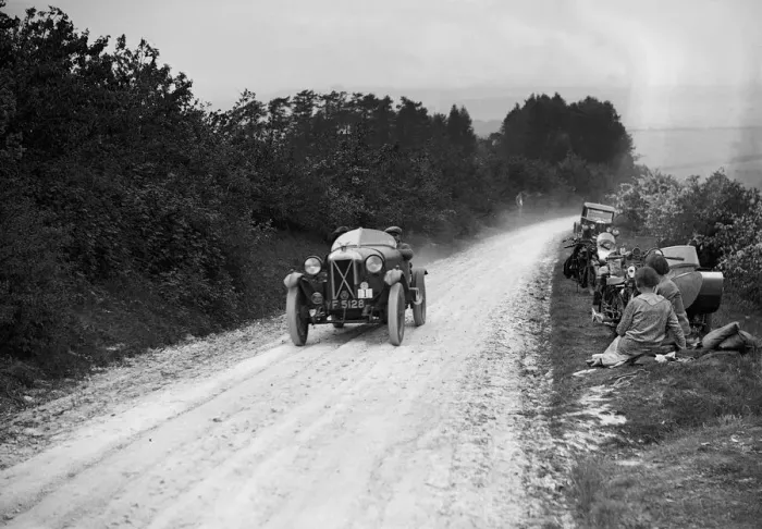 Framed Print : Salmson of J Higgs taking part in the North West London Motor Club Trial, 1 June 1929 Framed Print : Salmson of J Higgs taking part in the North West London Motor Club Trial, 1 June 1929