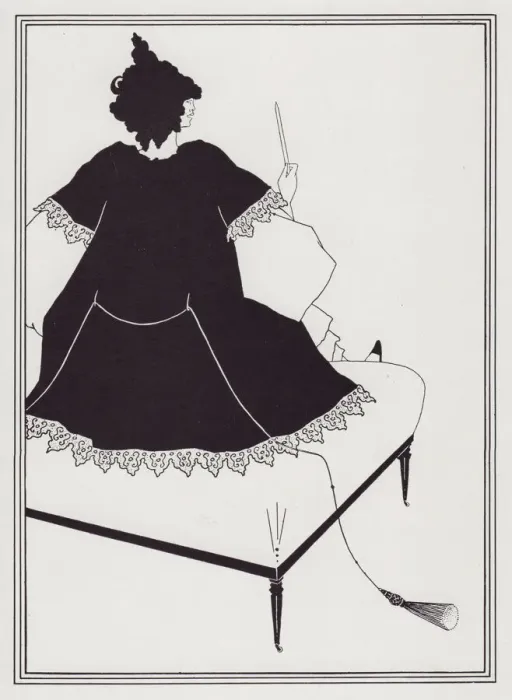 Framed Print : Salome on [a] Settle, 1893. Creator: Aubrey Beardsley